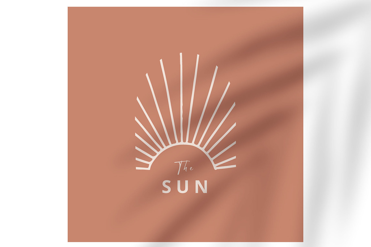 Sun bohemian logo tempplate 2#, a Branding & Logo Template by Piixypeach (Photo 5 of 7)