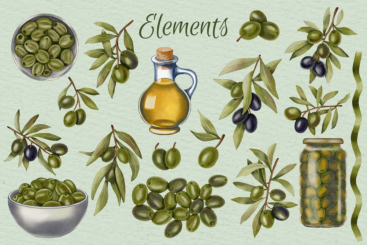 Olive Tree, a Food Illustration by Andre_Eva (Photo 2 of 10)