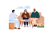 Senior people in nursing home set, a Healthcare Illustration by PaperTrident (Thumbnail 6 of 9)