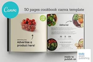 50 Pages Canva Salads Book Template