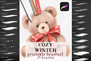 Cozy Winter Procreate brushset, a Brush Add-On by Eves_Aquadreams (Thumbnail 1 of 6)