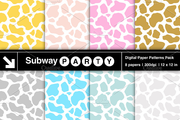 Cow Print in Pastel Colors preview 3