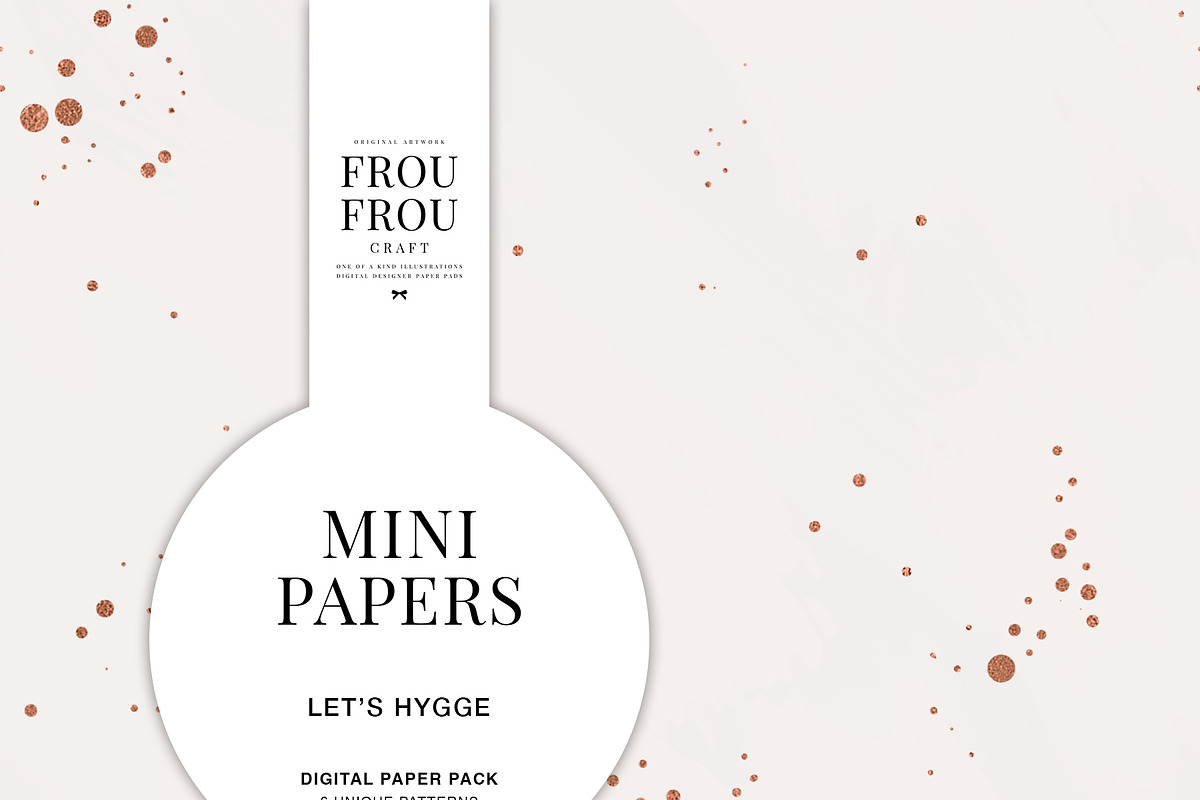 Marble Rose Gold Mini Papers, a Pattern Graphic by Frou Fou Craft (Photo 3 of 7)