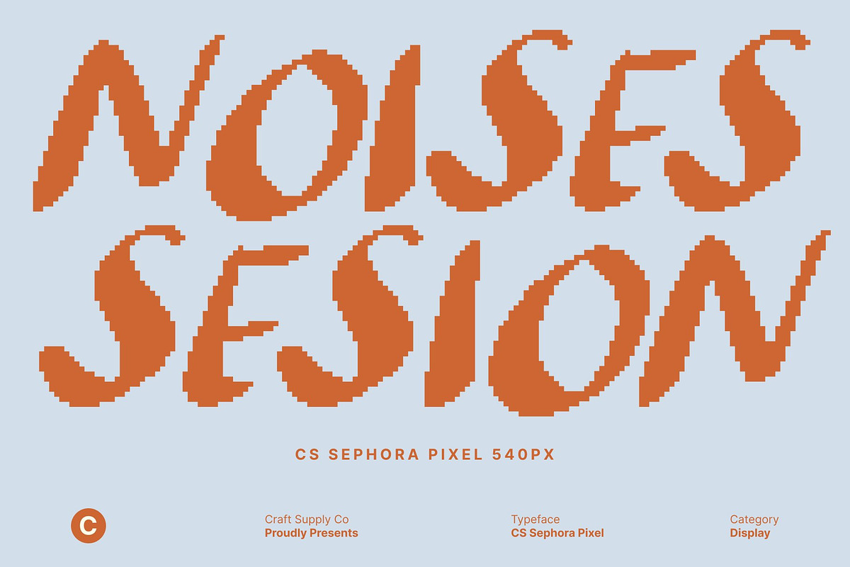 CS Sephora Pixel, a Handwritten Font by Craft Supply Co. (Photo 6 of 8)