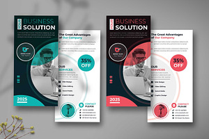 DL Rack Card, a Card Template by MightyDesign