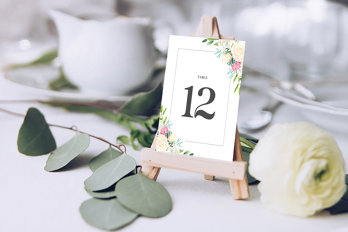 Table Card Template, an Invitation Template by ShineOnWedding (Photo 5 of 12)