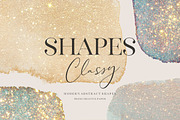 Gold Glitter Png Watercolor Shapes, an Object Graphic by by creative paper (Thumbnail 1 of 11)