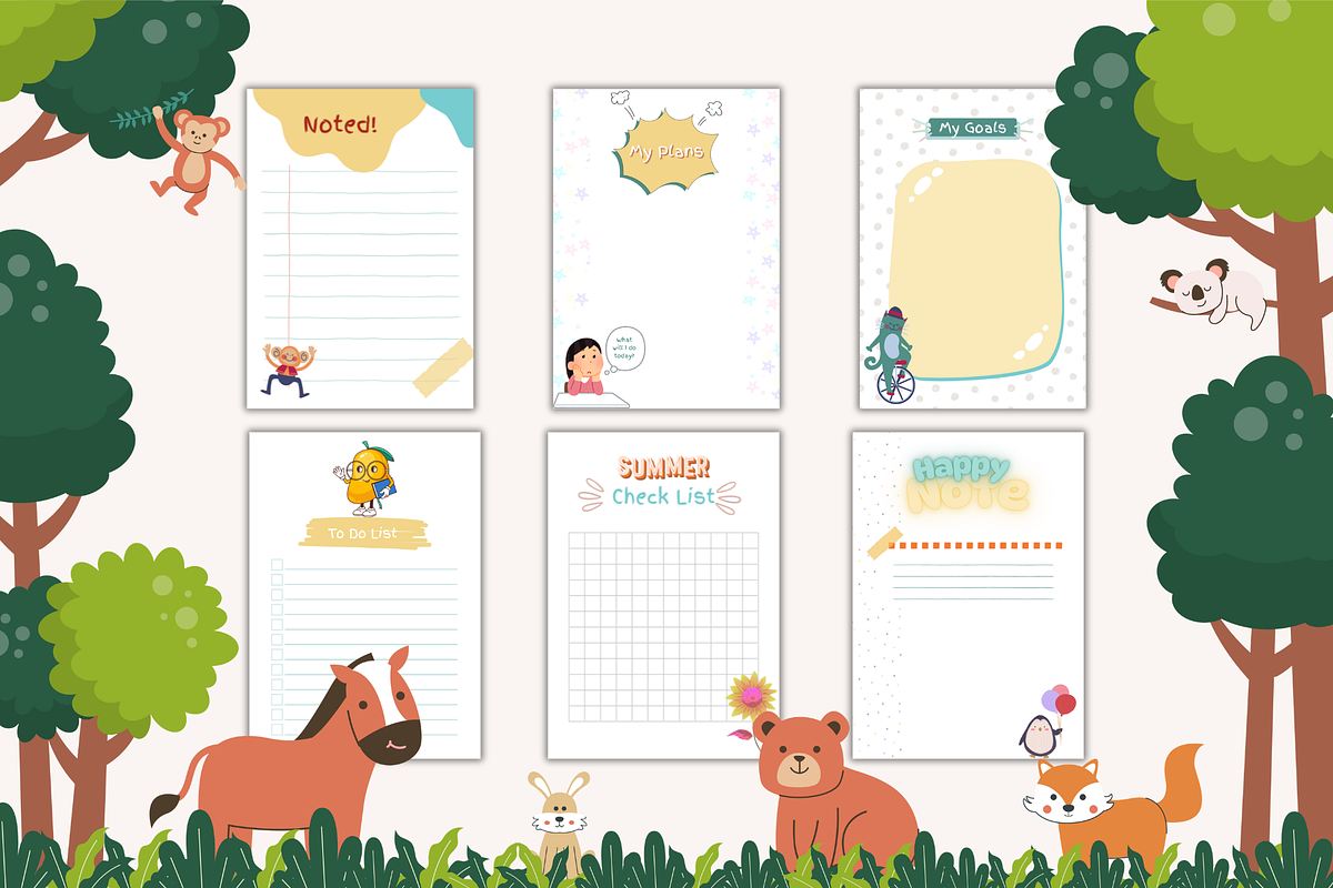 Kids daily planner kit, a Print Template by Avyukta Envision Digital (Photo 2 of 4)