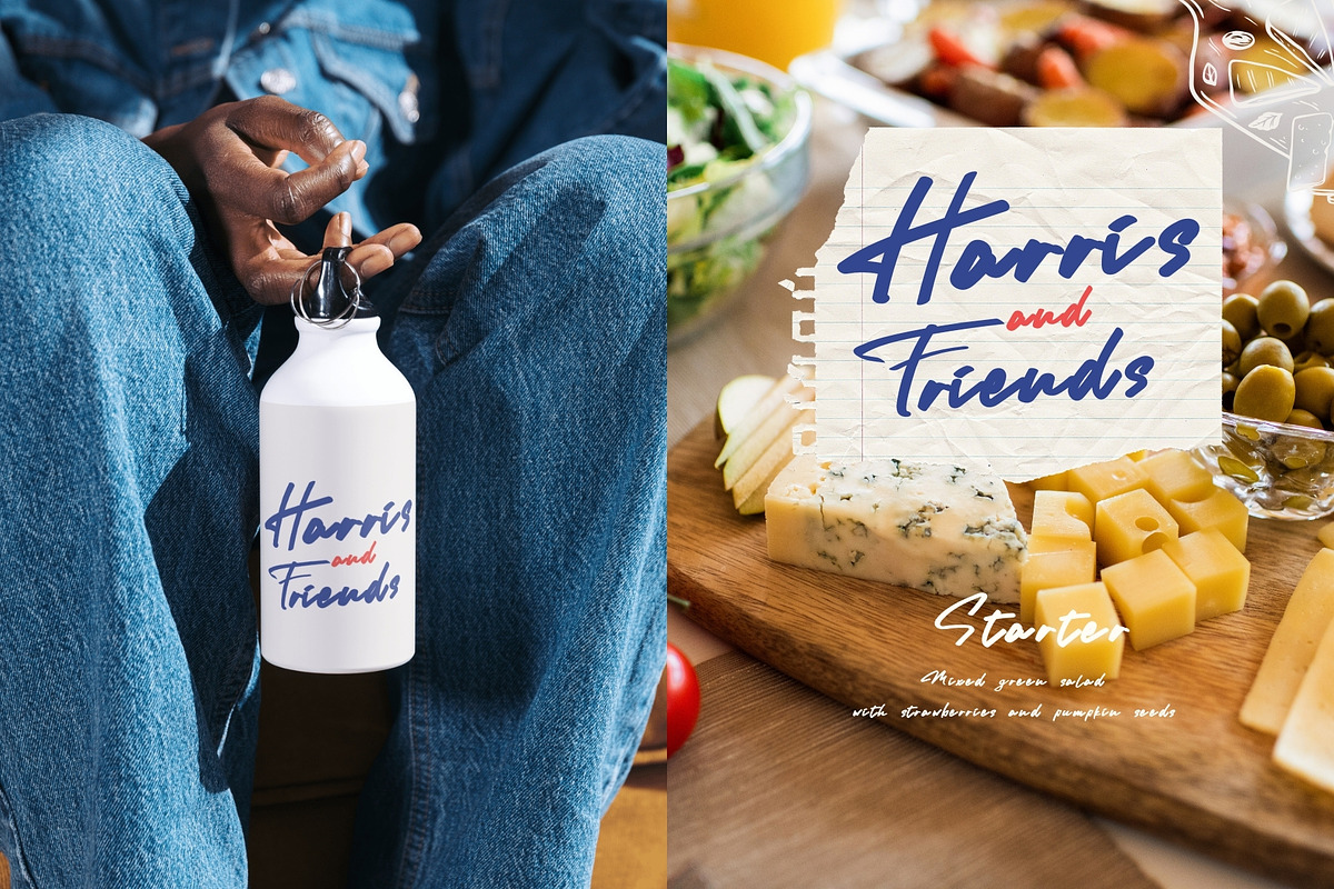 Harris : Brush Script Font, a Handwritten Font by BURSTYPE (Photo 7 of 7)