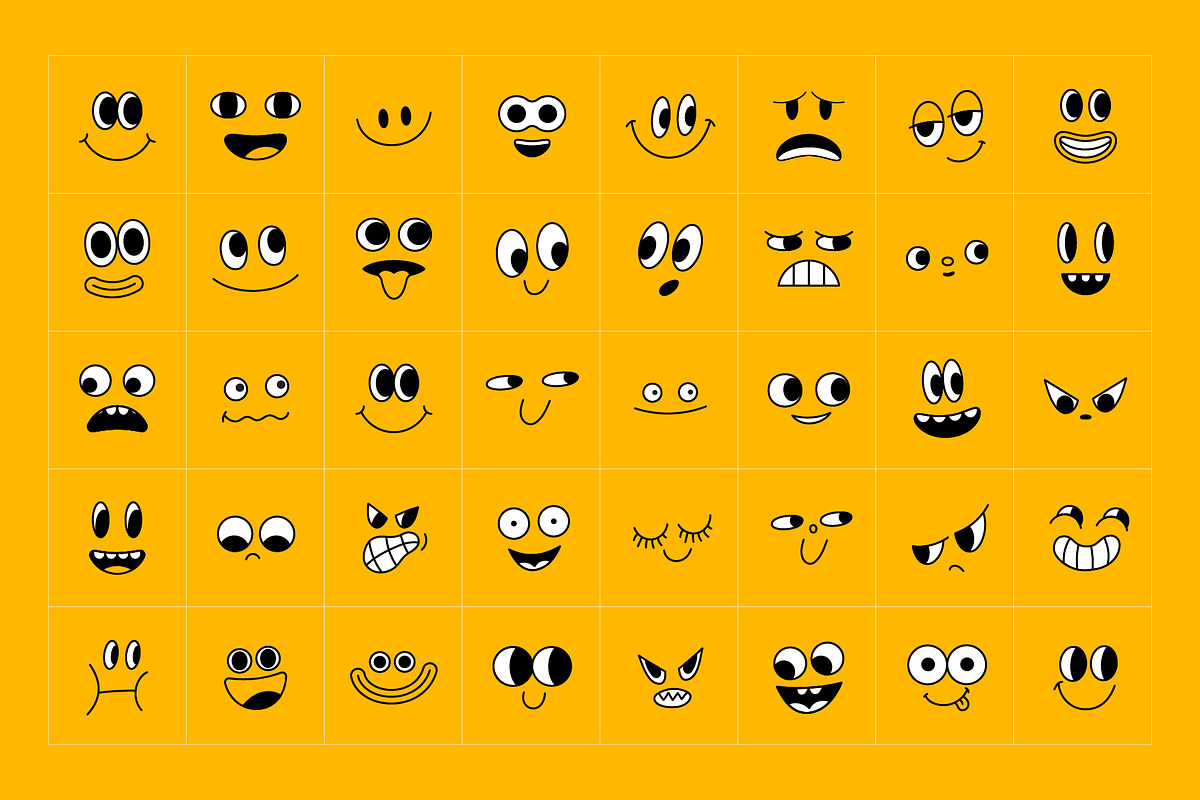 Doodles, vector funny mascots, a Graphic by venimo (Photo 7 of 9)