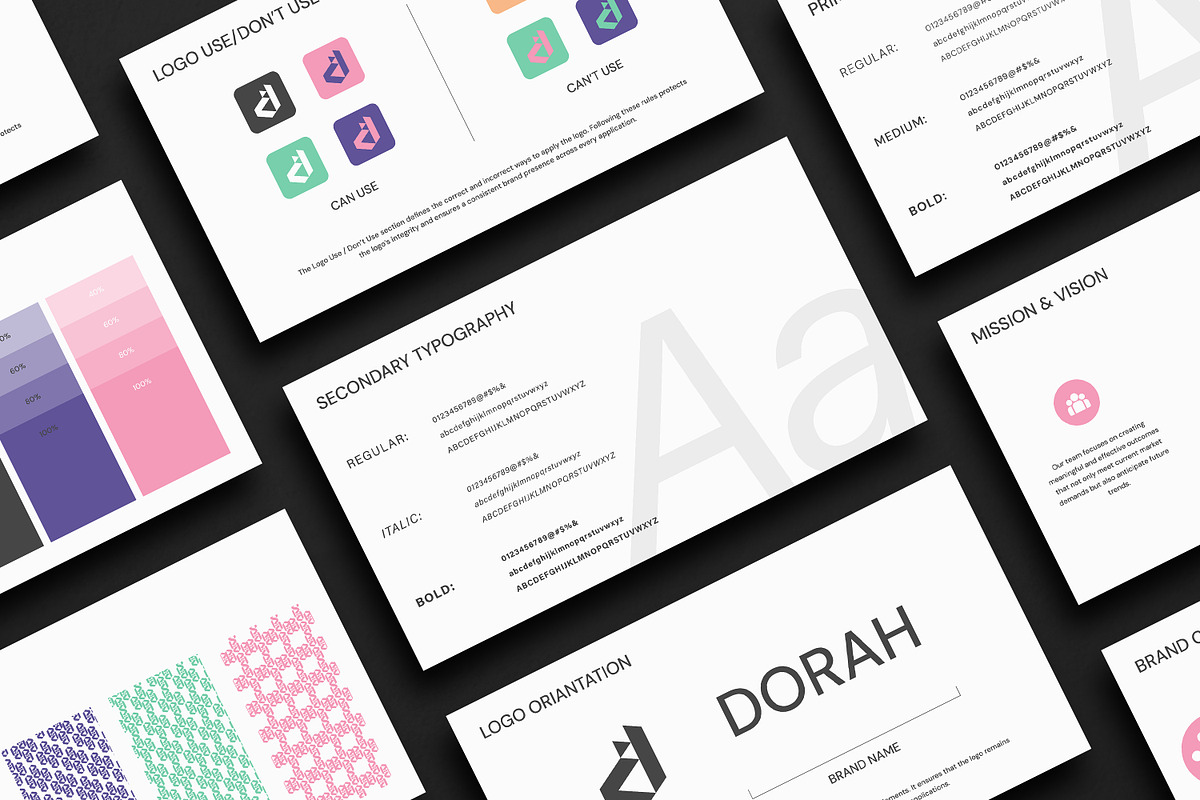 DORAH | Brand Guidelines Bundle, a Branding & Logo Template by Artisan Vibes (Photo 3 of 9)