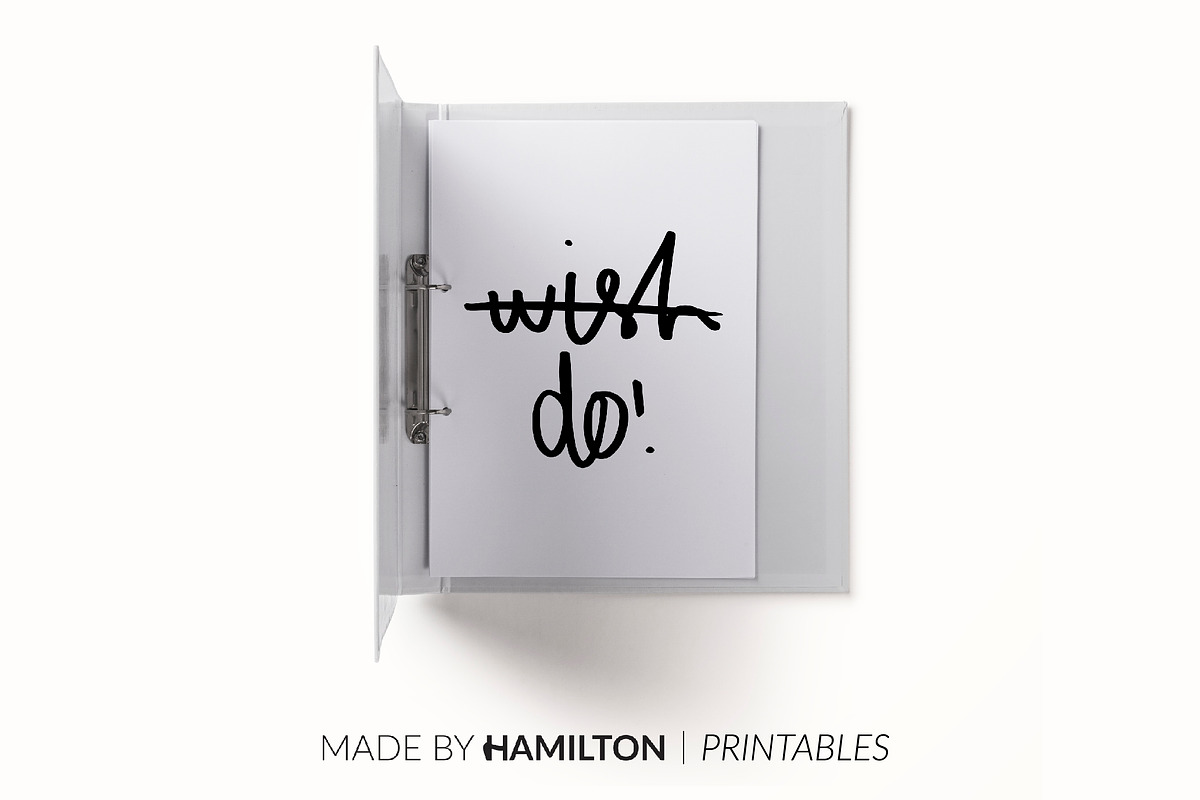Wish Do Print / Planner Insert, an Illustration by Made By Hamilton (Photo 2 of 2)