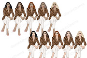 Business Women Clipart, a Person Illustration by GlamArtZhanna (Thumbnail 3 of 7)