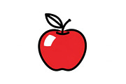 Apple Fruit Vector Icon Bundle, an Illustration by musafir_fashion (Thumbnail 46 of 49)