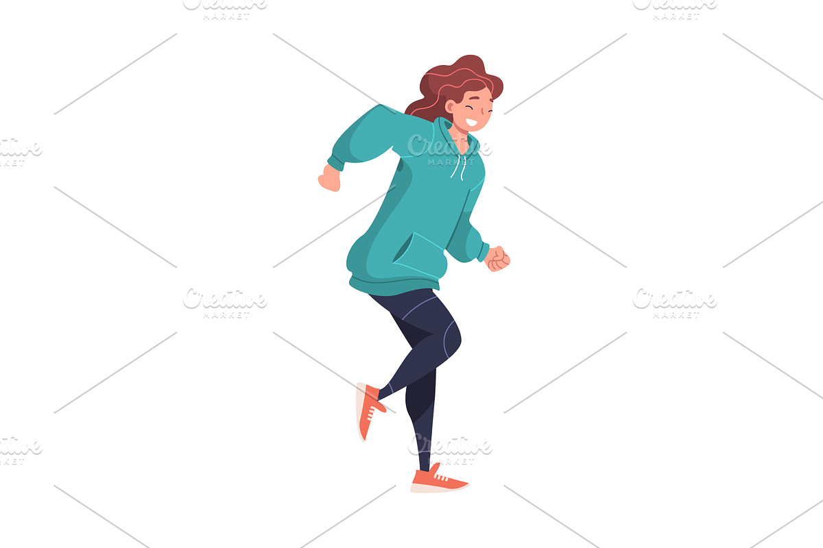 Young Excited Female Feeling Happy, a Person Illustration by TopVectors