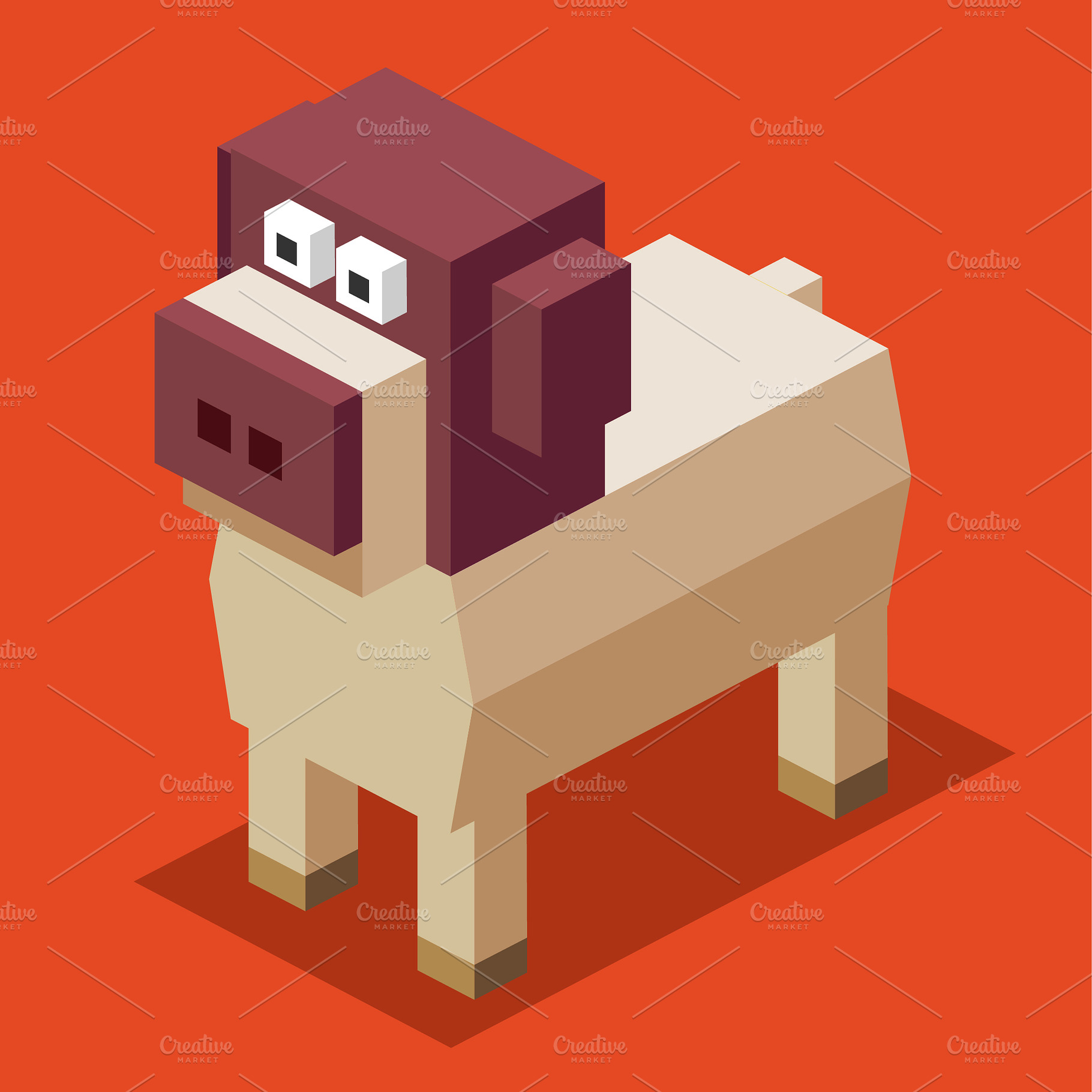 3D Illustration Isometric Collection, an Animal 3D Model by Designbytowo (Photo 10 of 16)