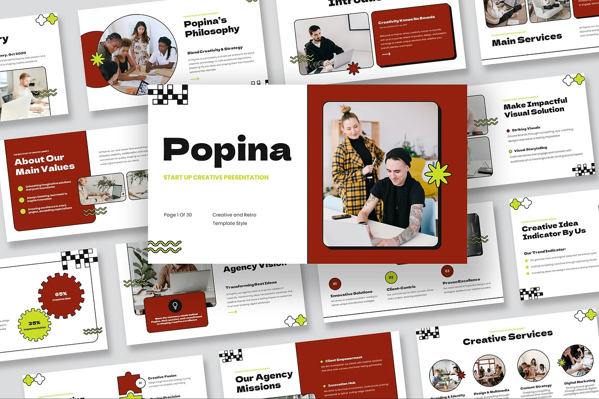 Start Up Creative Keynote Templates, a Presentation Template by Fit-tee (Photo 1 of 10)