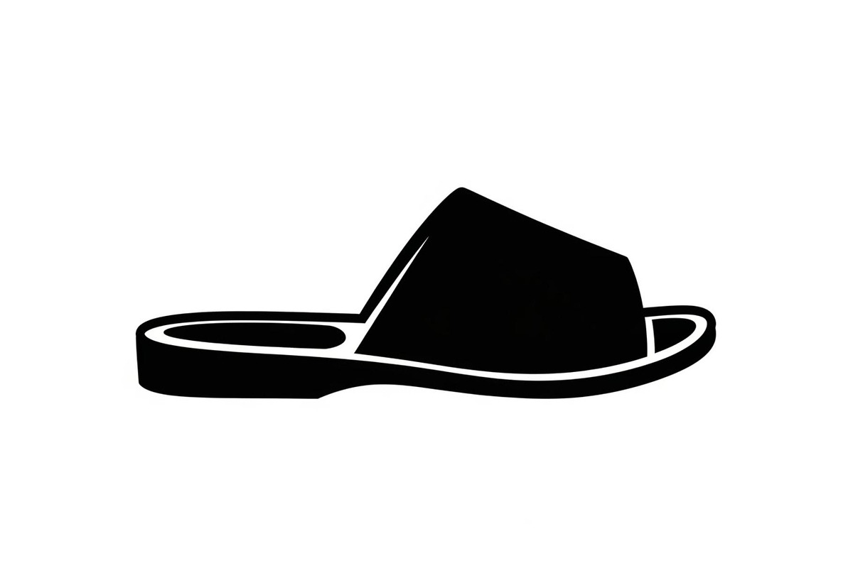 Minimal House Slippers Silhouettes, a Graphic by hafijul (Photo 5 of 14)