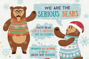 Christmas Illustration Creator/Bears, an Animal Illustration by Stella's Graphic Supply (Thumbnail 3 of 8)