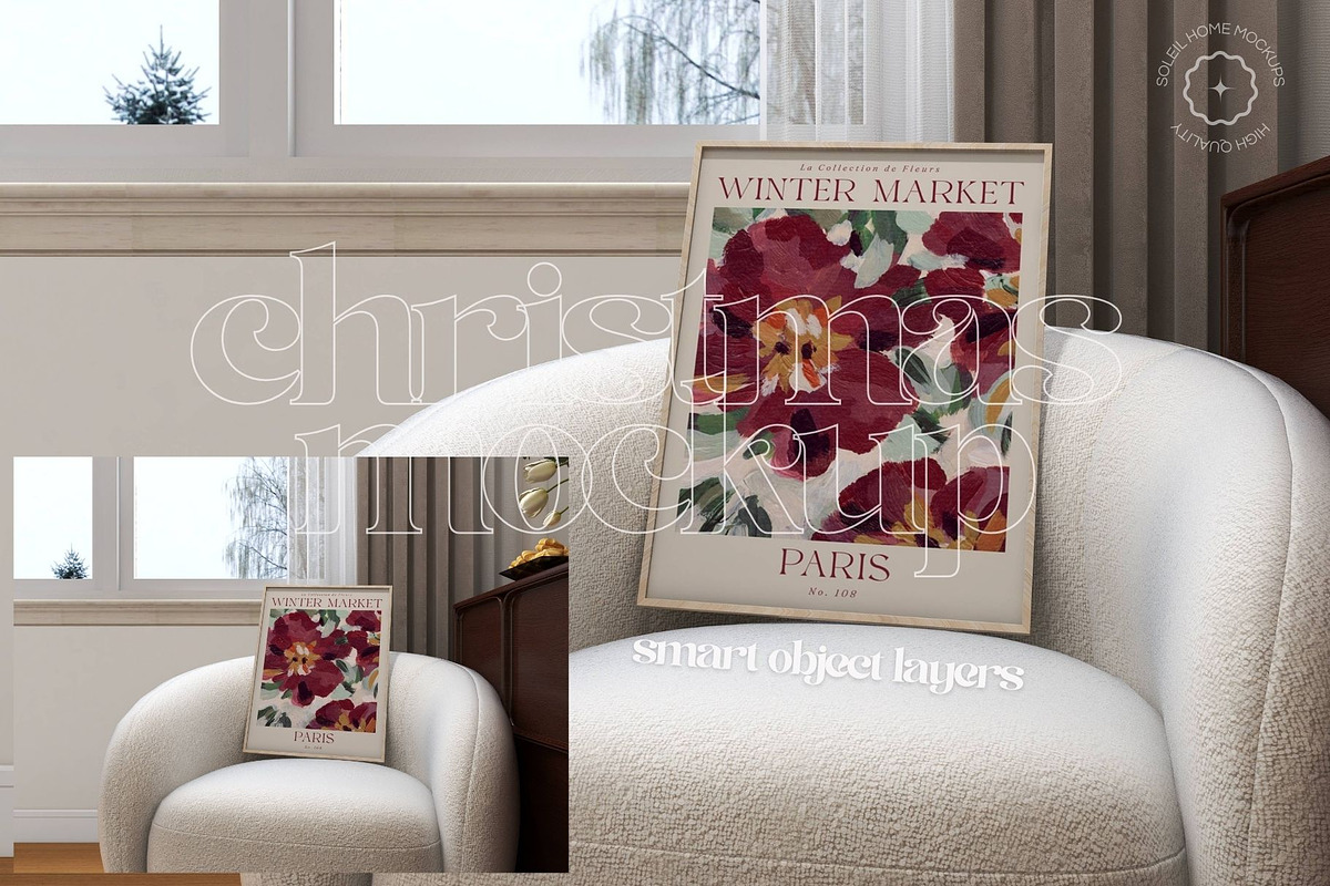 Frame mockup bundle — CHRISTMAS, a Product Mockup by SoleilHomeMockups (Photo 3 of 12)