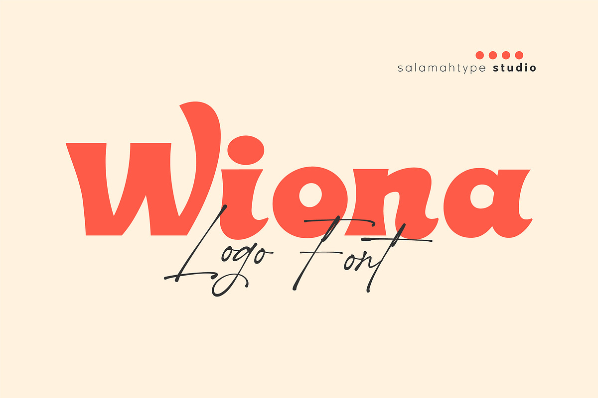 Wiona – Cute Chubby Font, a Sans Serif Font by Salamahtype (Photo 1 of 8)