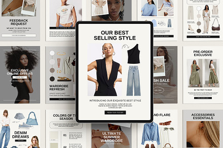Fashion Brand Email Newsletter Canva, an Email Template by Amaré Creative