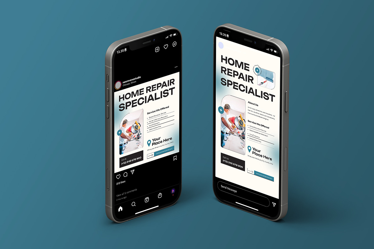 Modern Renovation Service Flyer, a Flyer Template by Neermana (Photo 4 of 4)