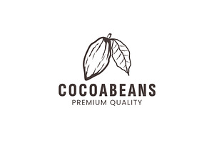 Cocoa beans logo icon illustration, a Branding & Logo Template by Dyn Studio