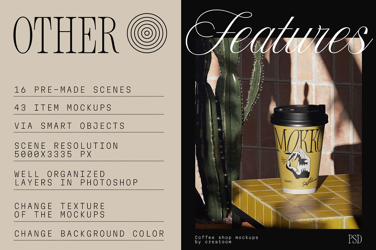 MOKKO - Coffee branding mockups, a Packaging Mockup by Creatoom (Photo 11 of 14)