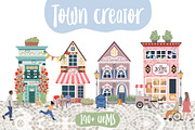 Town Creator - Clipart Collection, a Decorative Illustration by Alina Sh (Thumbnail 1 of 8)