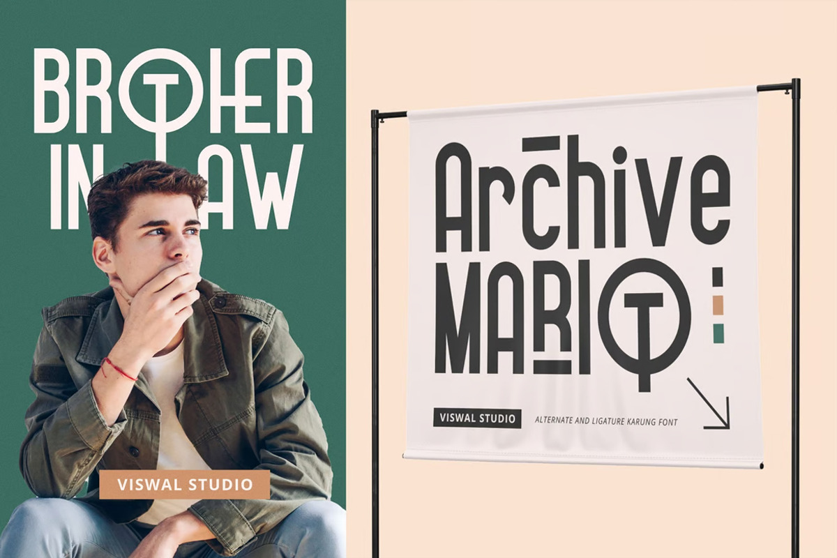 Karung - Modern Font, a Sans Serif Font by Viswal Studio (Photo 5 of 5)
