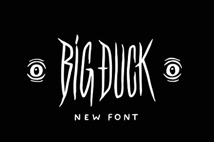 Big Duck - gothic condensed font