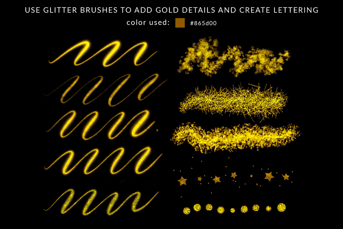 Galaxy Creator Kit for Procreate, a Brush Add-On by theinkaffair (Photo 9 of 9)