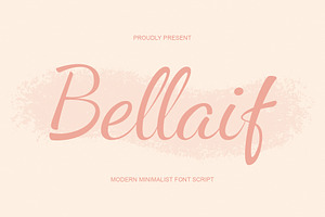 Bellaif | modern handwritten font