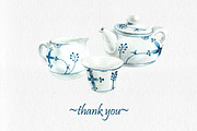 Watercolor Asian Vibe, an Object Illustration by Budogoshch (Thumbnail 8 of 8)