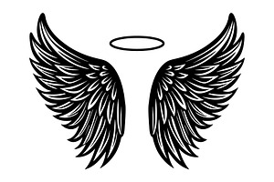 Angel wings, an Illustration by Mark1987