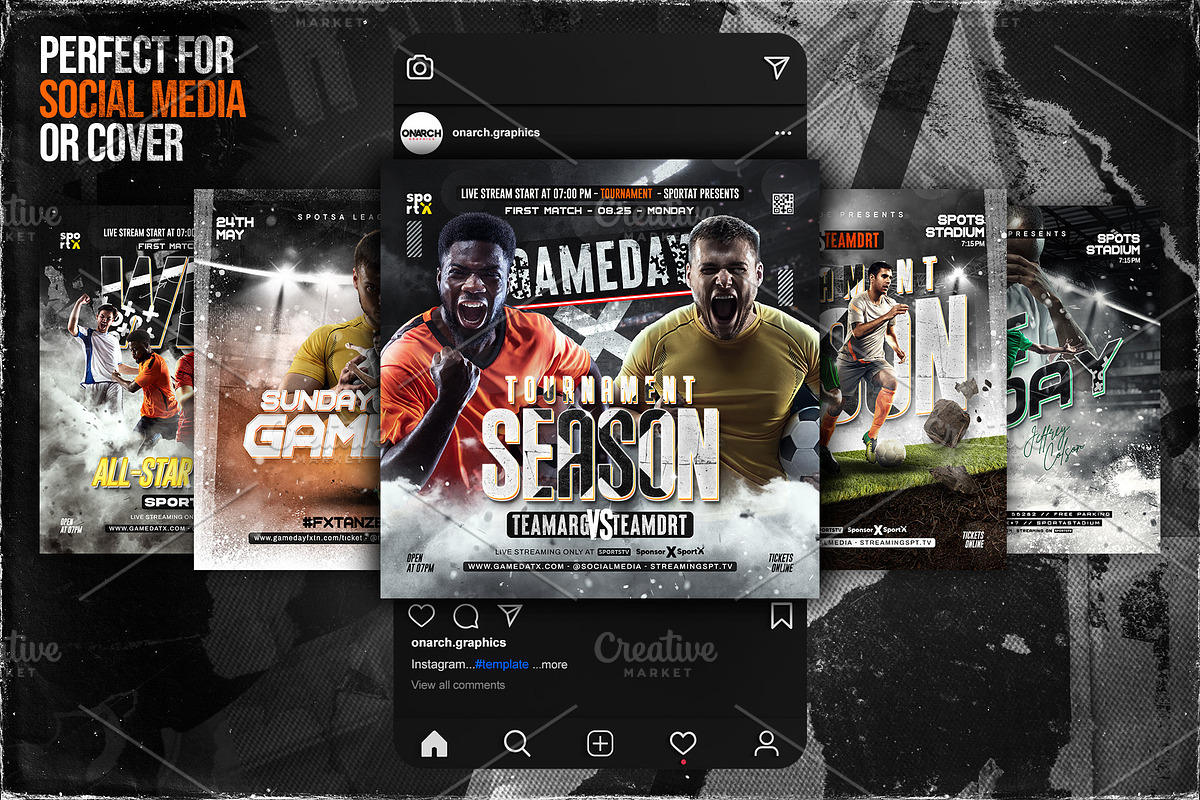 5 Soccer Flyer Template, a Flyer Template by OnurDemircan (Photo 2 of 6)