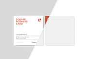 Square Business Card PSD Mockup, an Advertising Mockup by graphypix (Thumbnail 3 of 4)