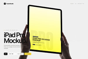Hand-Held iPad Pro Mockup Pack, an iPad Mockup by Toasin Studio