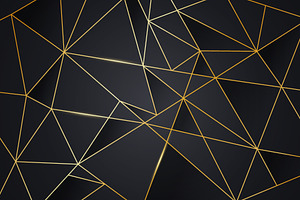 Black And Gold Mosaic Texture, a Background Graphic by Black White Mouse Design