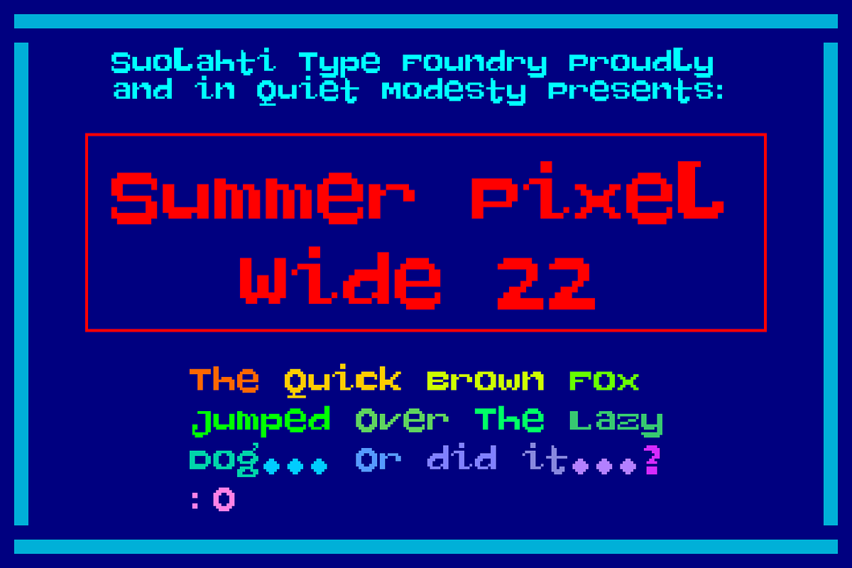 Pixel Font Bundle (+1 glitchy font), a Font by Suolahti Type (Photo 5 of 8)