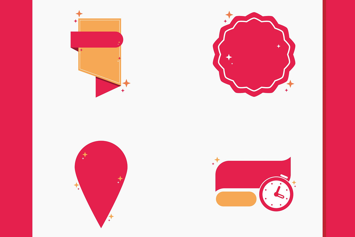 Chat Bubble Banner Icon Set, a Templates & Theme by studiogstock (Photo 2 of 5)