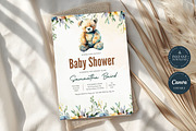 Teddy Bear Baby Shower Invitation, an Invitation Template by Tracia Creative (Thumbnail 4 of 4)