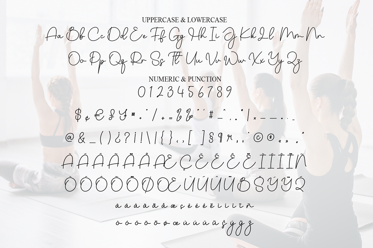 yoga | Script Font, a Handwritten Font by Scratchones (Photo 7 of 9)