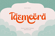 Tazmeera | Playful Arabic Typeface, a Handwritten Font by Denustudios (Thumbnail 1 of 12)