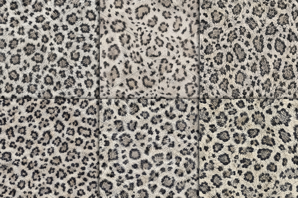 Realistic Snow Leopard Fur Texture, a Pattern Graphic by Artonix (Photo 2 of 3)
