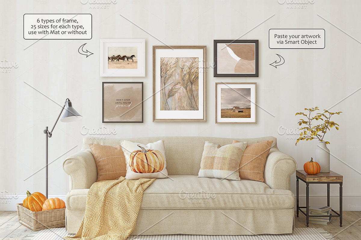 AUTUMN AT THE FARMHOUSE, a Poster Template by MyHomeMockups (Photo 6 of 12)