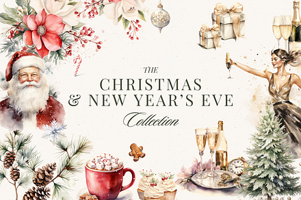 Christmas Watercolor Collection