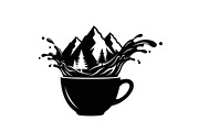 Mountain Coffee Cup Design Bundle, an Illustration by yasushie (Thumbnail 14 of 31)