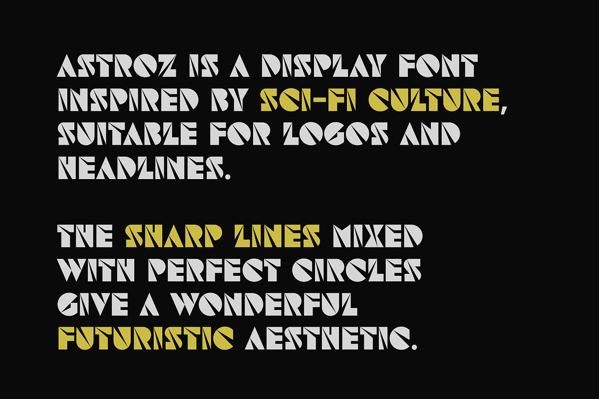 Astroz - Space Futuristic SciFi Font, a Symbol Font by Gravitype (Photo 6 of 14)